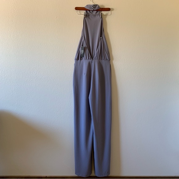 NWT Lulus Moment For Life Halter Jumpsuit Lavender Sz Medium - Picture 4 of 10